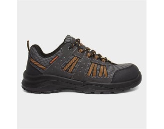 EarthWorks Safety Adults Grey Lace Up Safety Shoe
