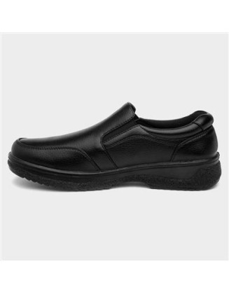Hobos Buster Mens Black Slip On Shoe